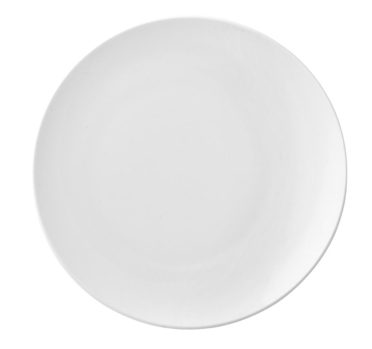 PRATO PORCELANA BRANCA 21 CM